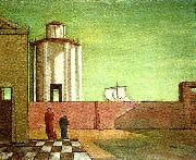 giorgio de chirico ankomstens gata oil painting picture wholesale